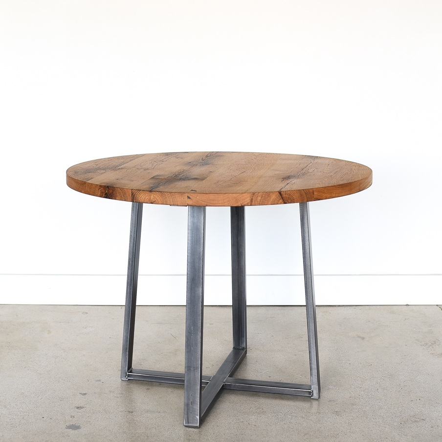 Round Kitchen Table Steel Criss Cross Base What We Make Round Kitchen Table Steel Criss Cross, Make Round Dining Table