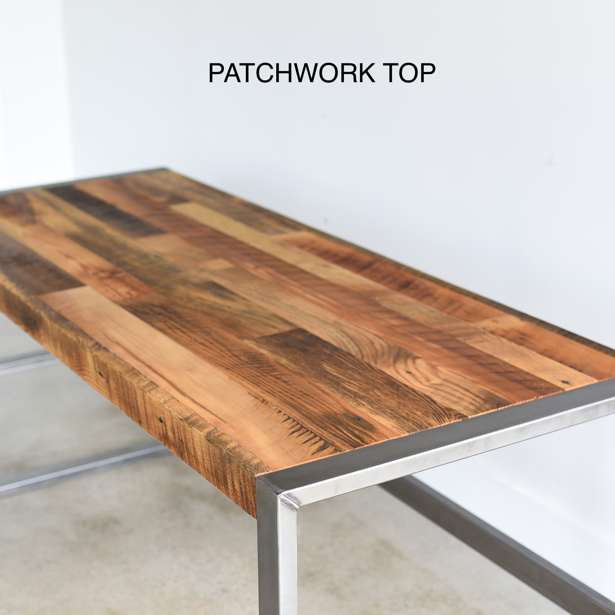 reclaimed wood desktop