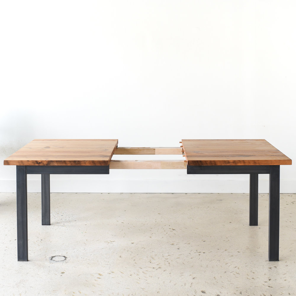 Industrial Plank Extendable Dining Table What We Make