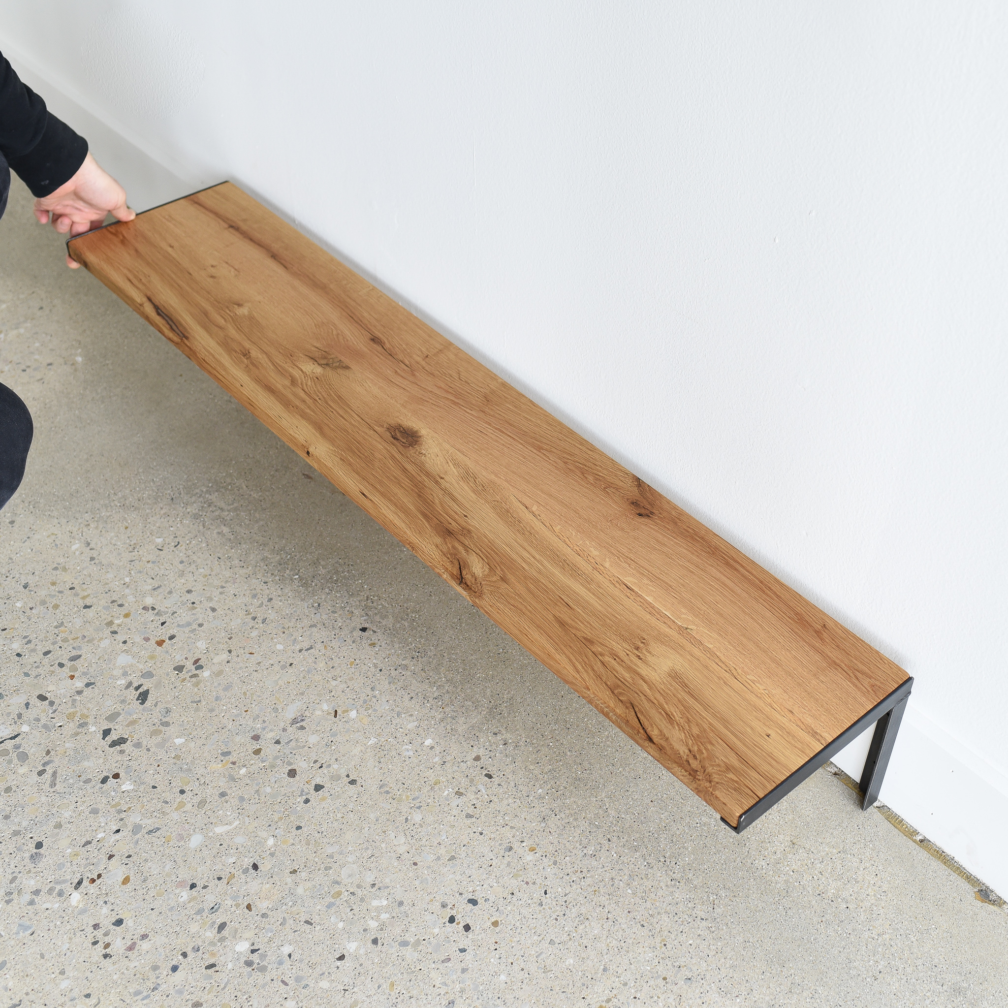 Reclaimed Wood Shelves / L-Shaped Brackets