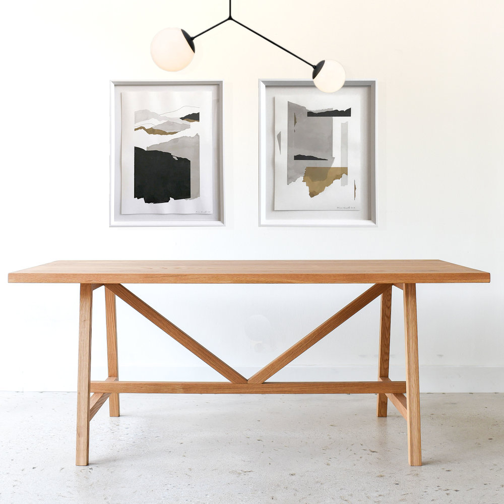 Modern Trestle Dining Table Butterfly Joinery What We Make
