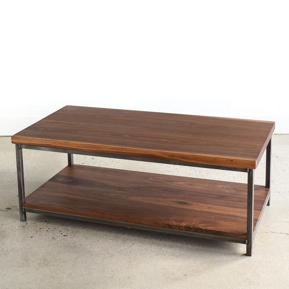Stoic Walnut Wood Coffee Table Lower Shelf What We Make