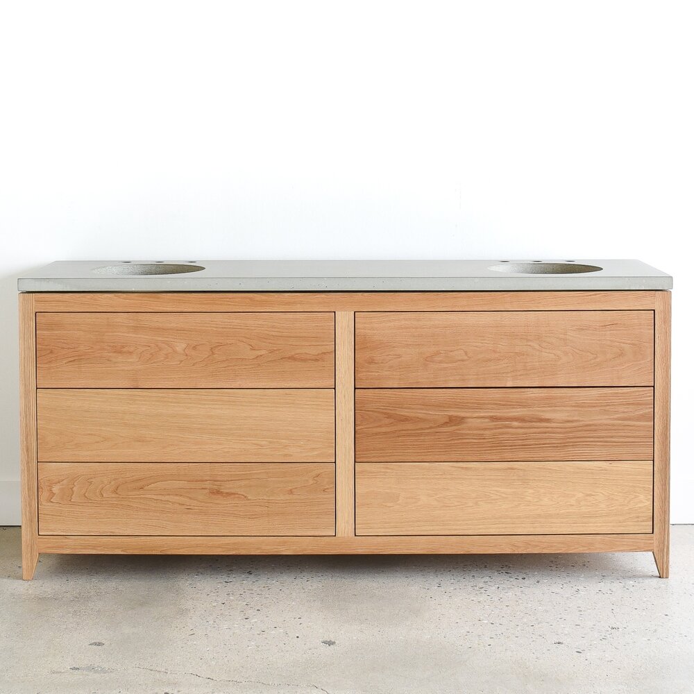 Mid Century Modern Double Sink Vanity, 33 Inch Vanity Base Cabinet Dimensions
