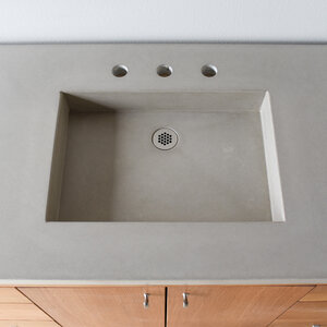 60 Concrete Vanity Top With Integral, 60 Inch Vanity Top Single Sink Menards