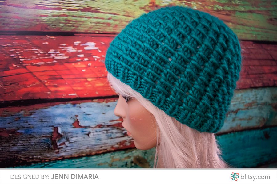 Free Knitting Pattern: Winter Waffle Hat - Jenn Likes Yarn