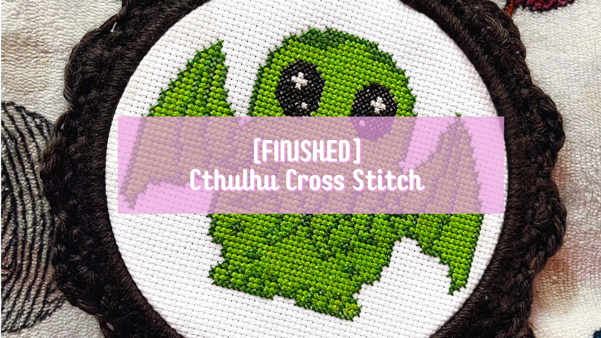 [FINISHED] Cthulhu Cross Stitch