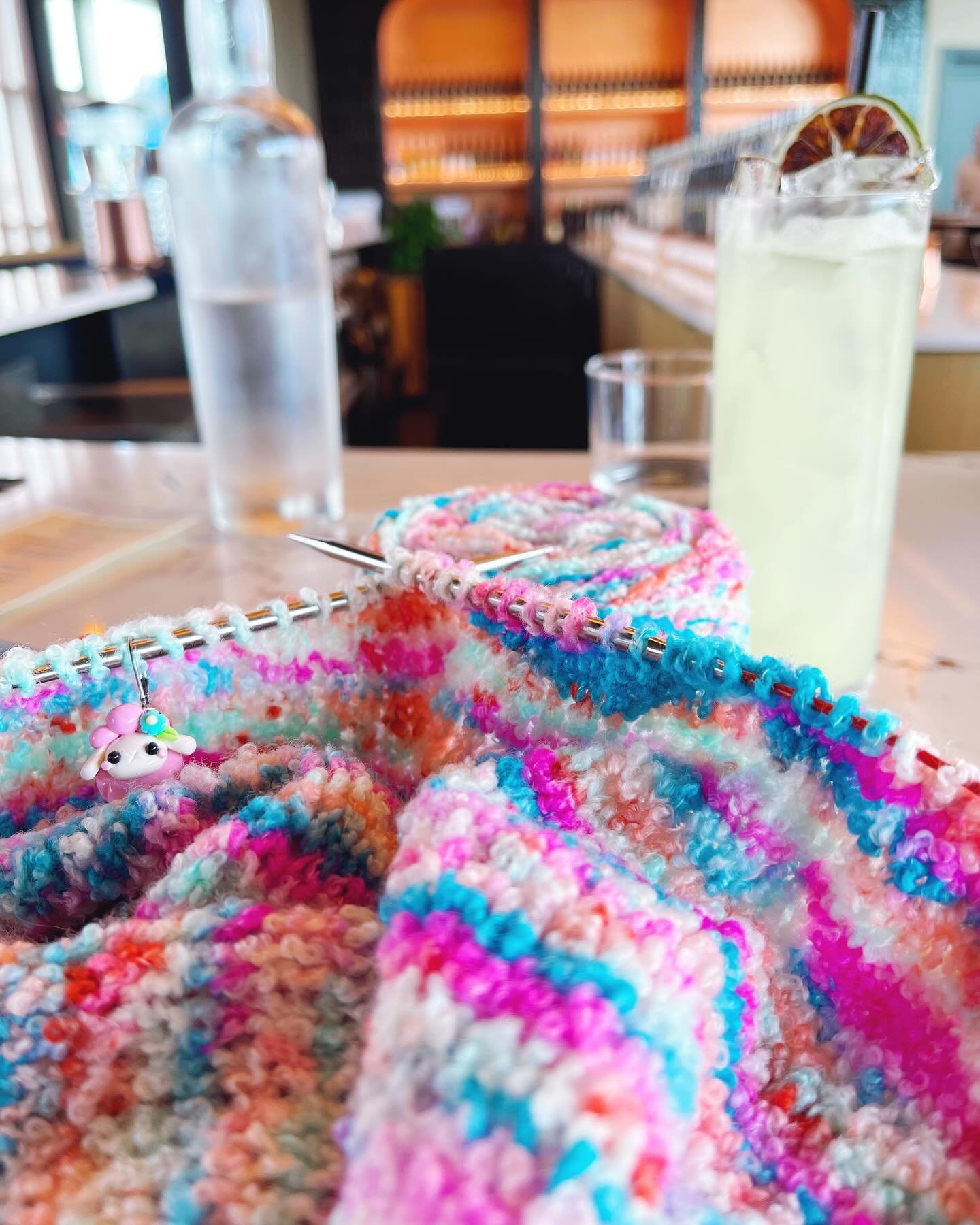 We&rsquo;re back home from our trip to Louisville by way of Pittsburgh followed by Columbus, OH, so here are a select few photos of all the knitting I did with drinks in my hand plus a few extras. 

I&rsquo;m tired and dreading work tomorrow, and the