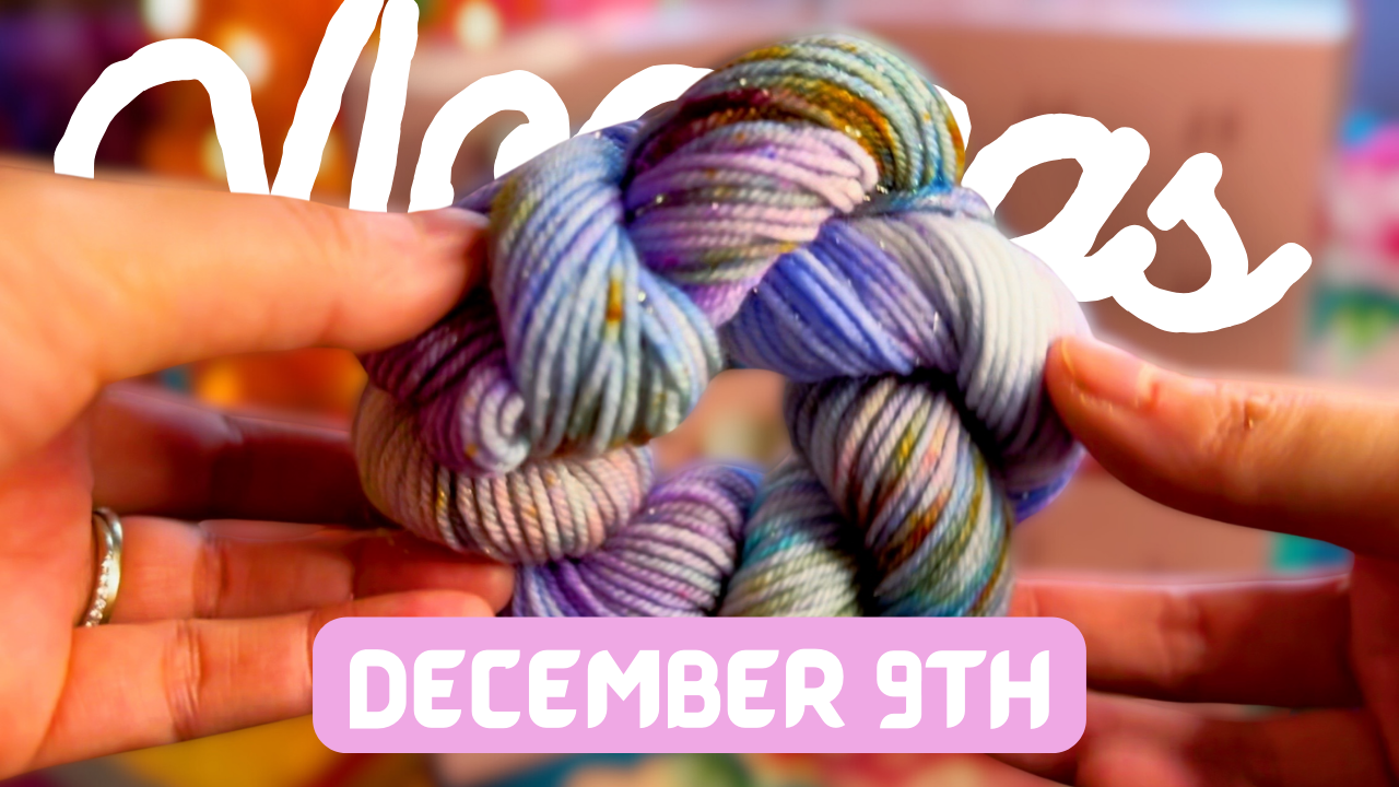 [VLOGMAS 2024] Day 09: Quadrophenia Knitting | Overworking Before Christmas | Vampire Tea