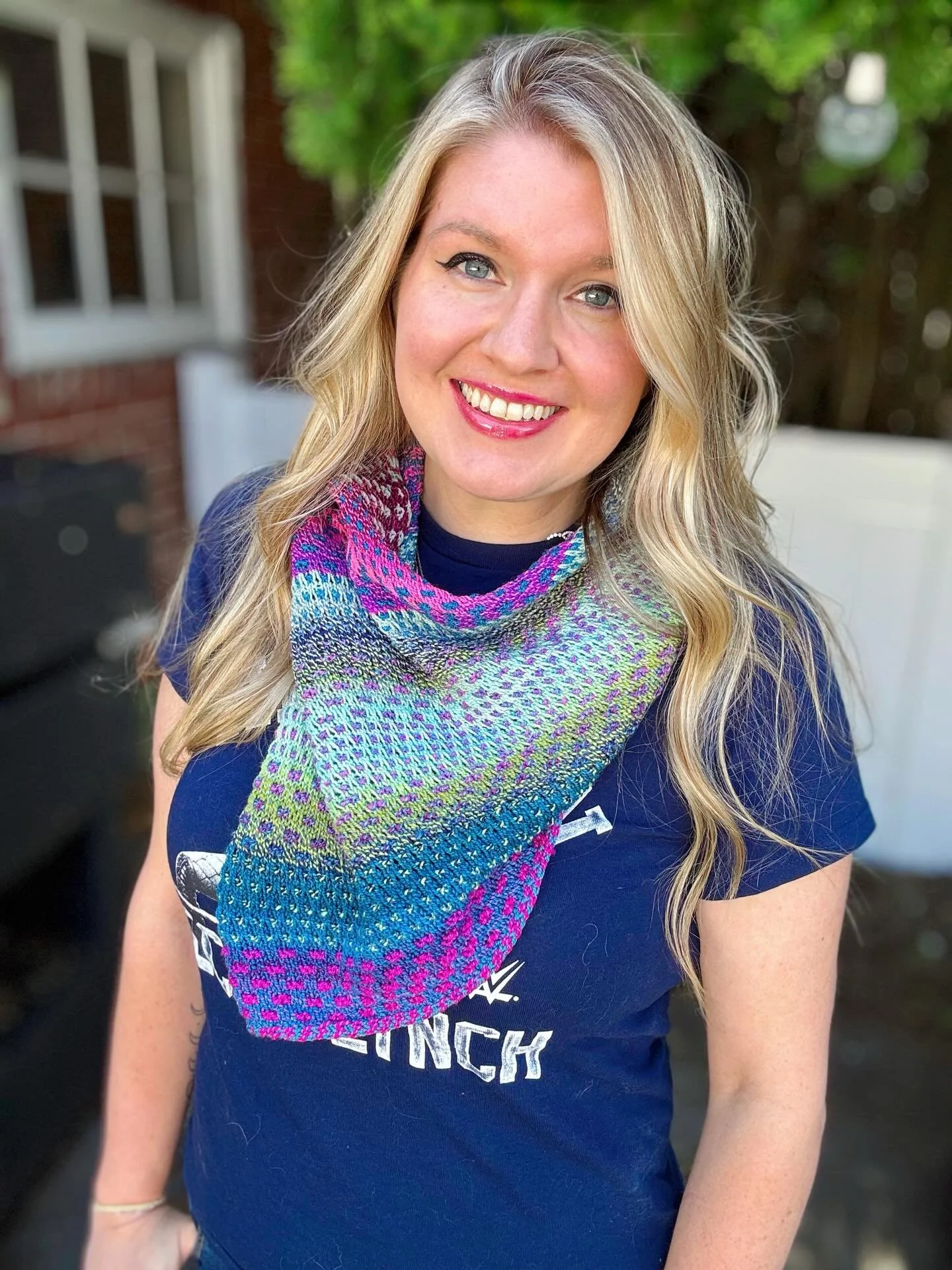 Finished The Shift by @dreareneeknits this morning and couldn&rsquo;t be happier. 

I used @spincycle_yarns that I bought at the 2025 @awoolenaffair so it checks the box of using stash (just barely but it counts 😅) and gives me something fun to spor