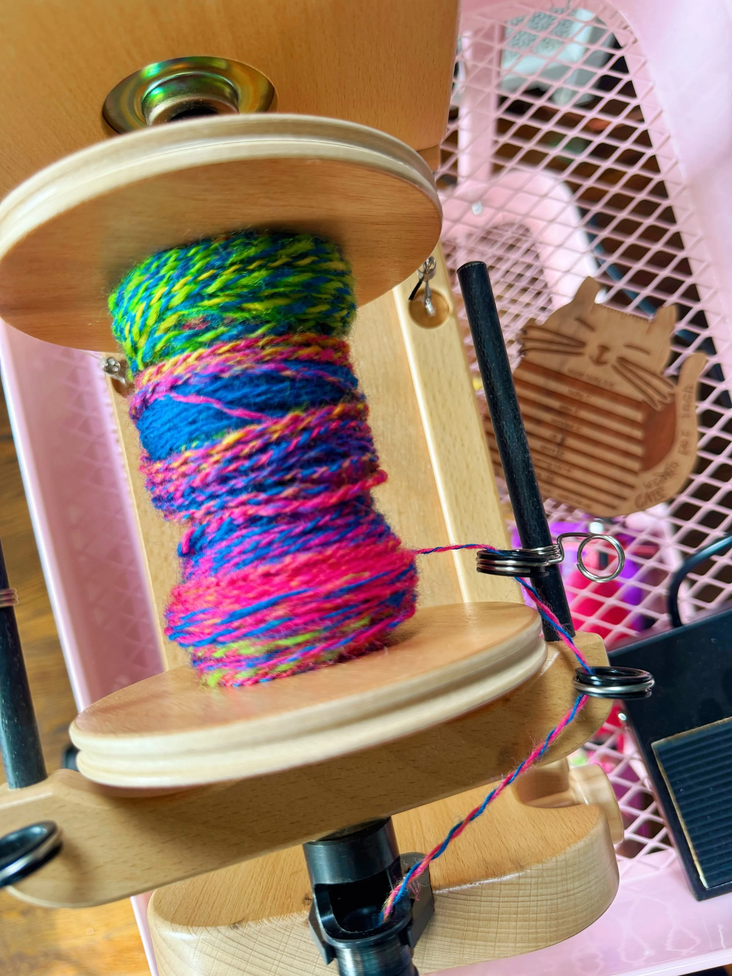 Because Sock Week isn&rsquo;t enough 😅 I have also decided to dive head first into #tourdefleece. I&rsquo;ve been practicing spinning this same fiber for two years now, so it was time to commit and I&rsquo;m weirdly doing an excellent job blowing th