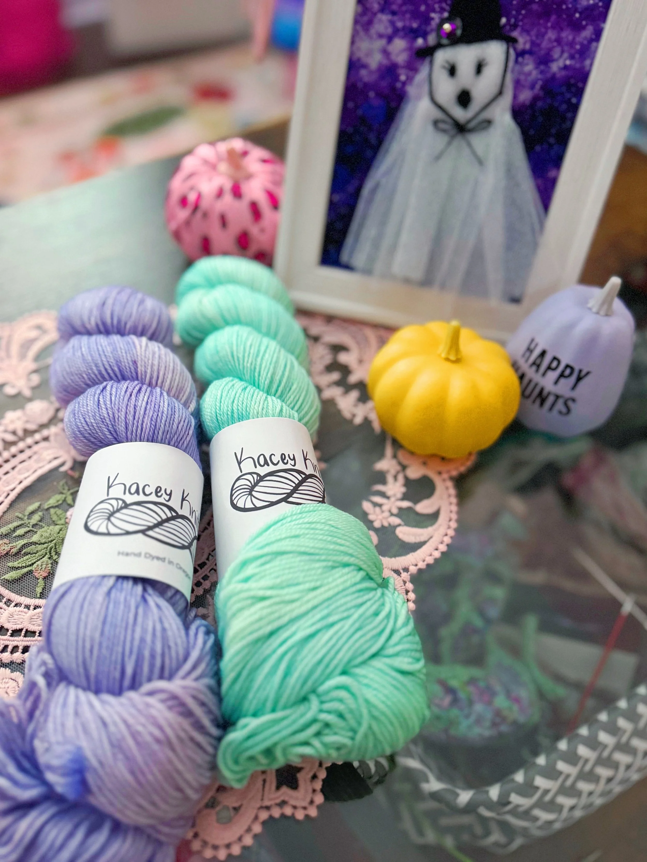 Today&rsquo;s the day! I&rsquo;ll be casting in for the @knittynatty fall shawl KAL designed and dyed by @kaceyknits. These are the colors I chose so I can&rsquo;t wait to see how they knit up together - we&rsquo;ll know soon enough!

I&rsquo;ll be t