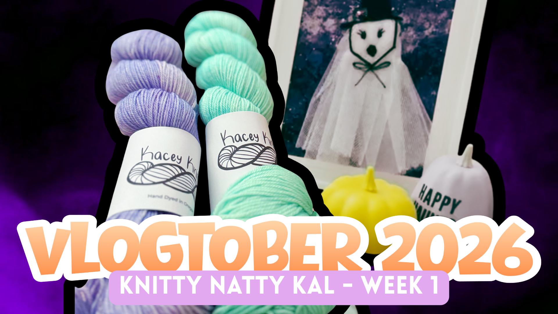 [VLOGTOBER 2026 🎃] Knitty Natty Shawl Makealong | Week 1 Progress