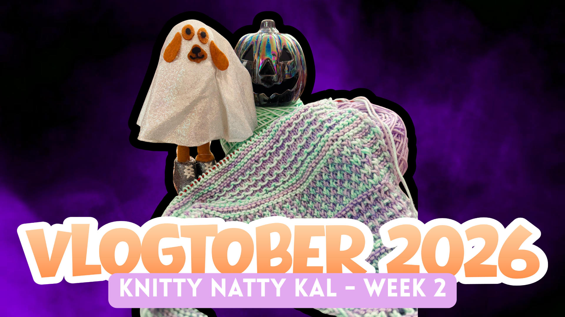 [VLOGTOBER 2026 🎃] Knitty Natty Shawl Makealong | Week 2 Progress