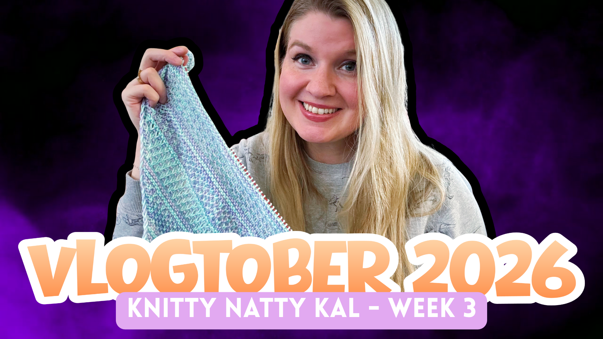 [VLOGTOBER 2026 🎃] Knitty Natty Shawl Makealong | Week 3 Progress