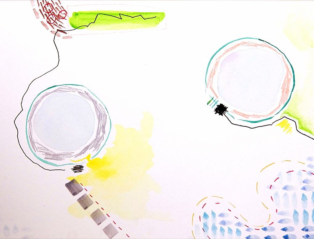 beach cruising' \\ 9x12 mixed media on paper #scribblestories >> S H O P <<
