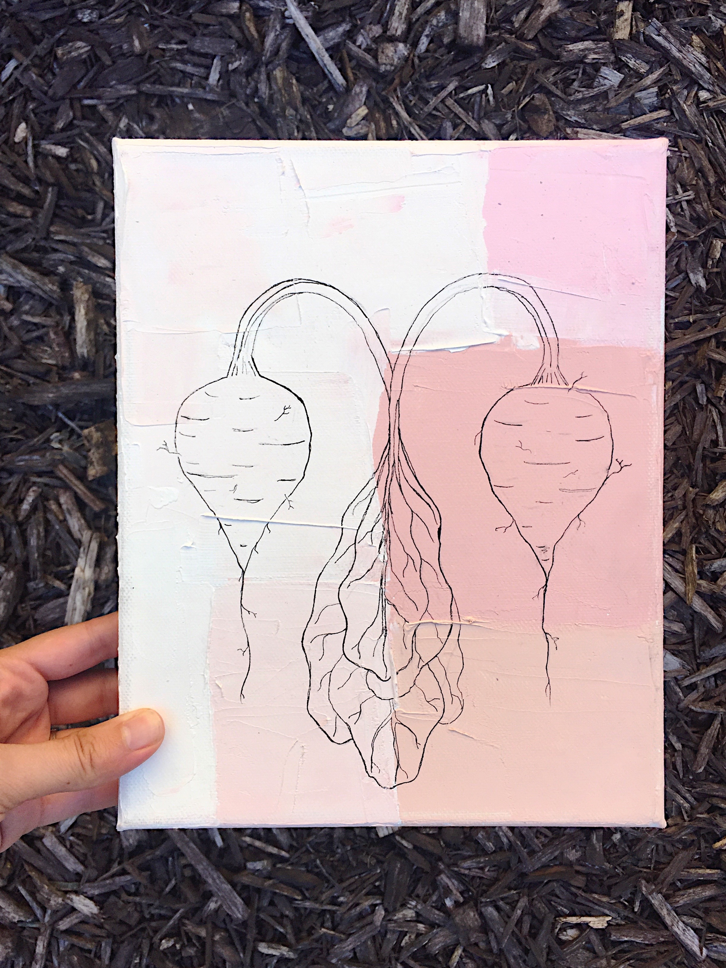 B E E T I F U L \\ 8x10 pen + oil #fallopianflora >> inquire for purchase <<