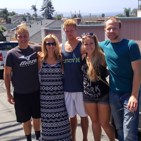 Me and my kids in Hermosa Beach :)