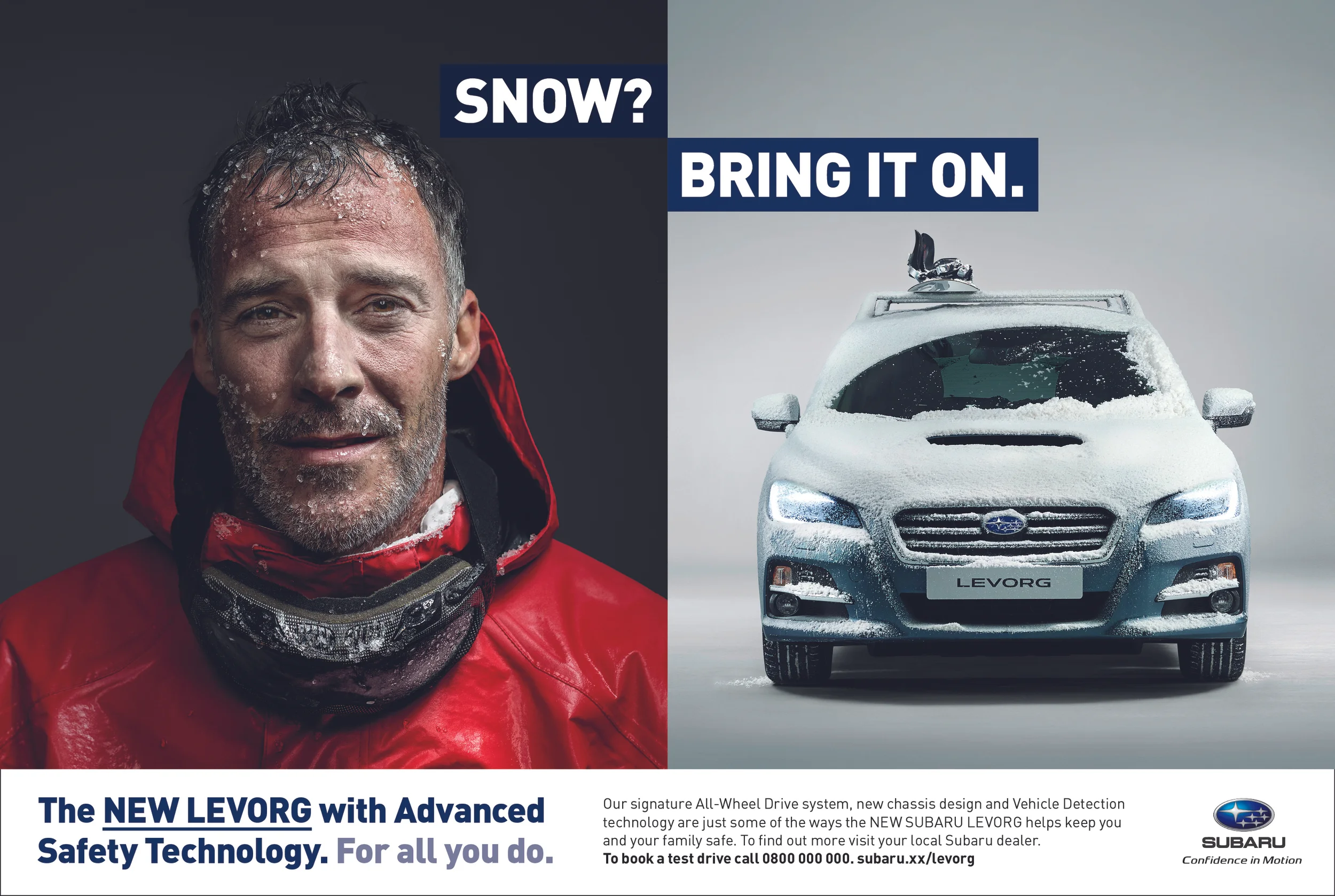 Snow? Half Page press ad