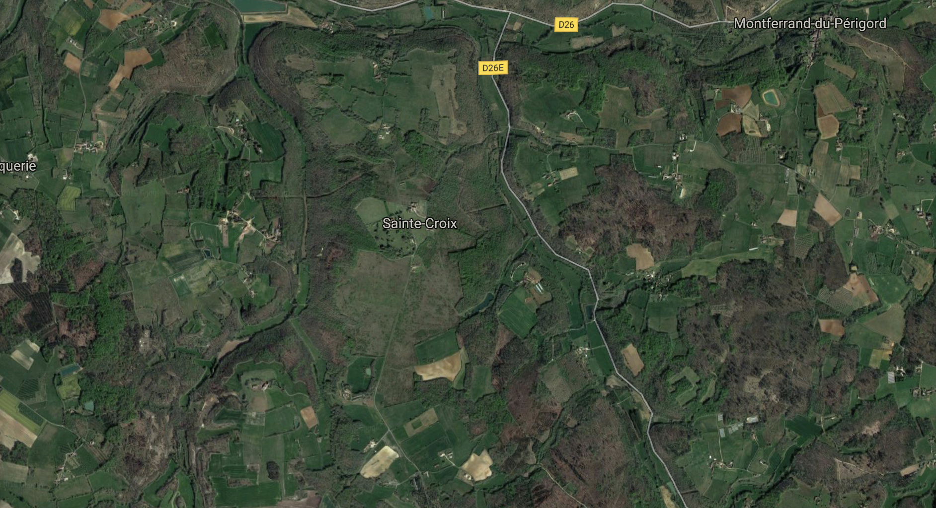 Diverses parcelles en nature de terre et pré situées à SAINTE-CROIX