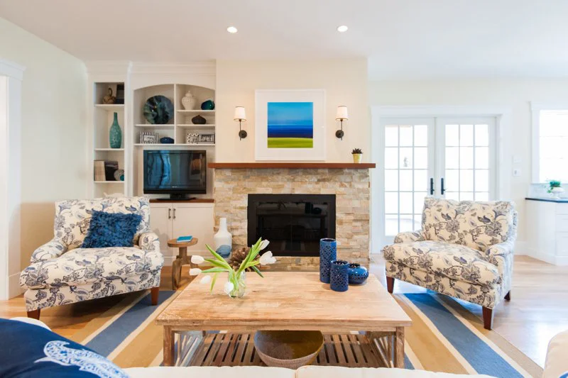 There should be some "breathing space" between the artwork and sconces or other objects surrounding it on the wall.