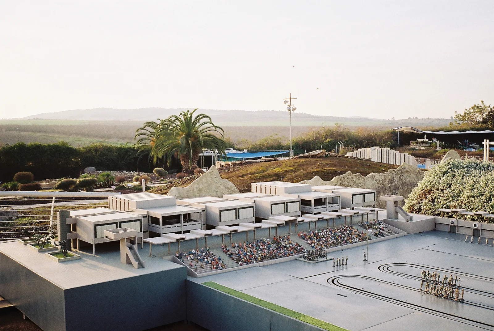 A model of Bahad 1, a millitary academy for officers in the Israeli army, at the Mini Israel amusement park near Latrun, Israel.