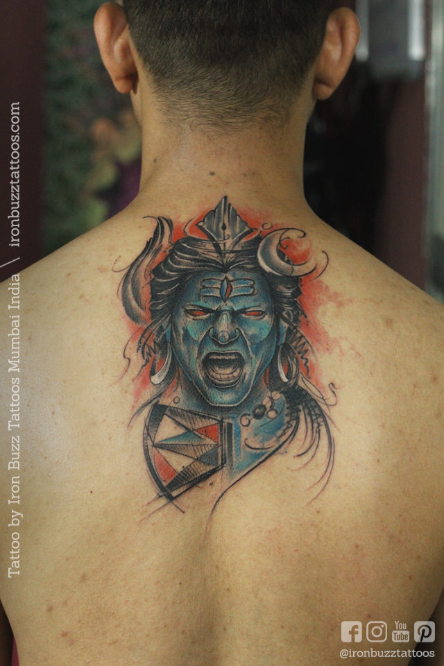 Details 84+ about lord shiva back tattoo super hot .vn