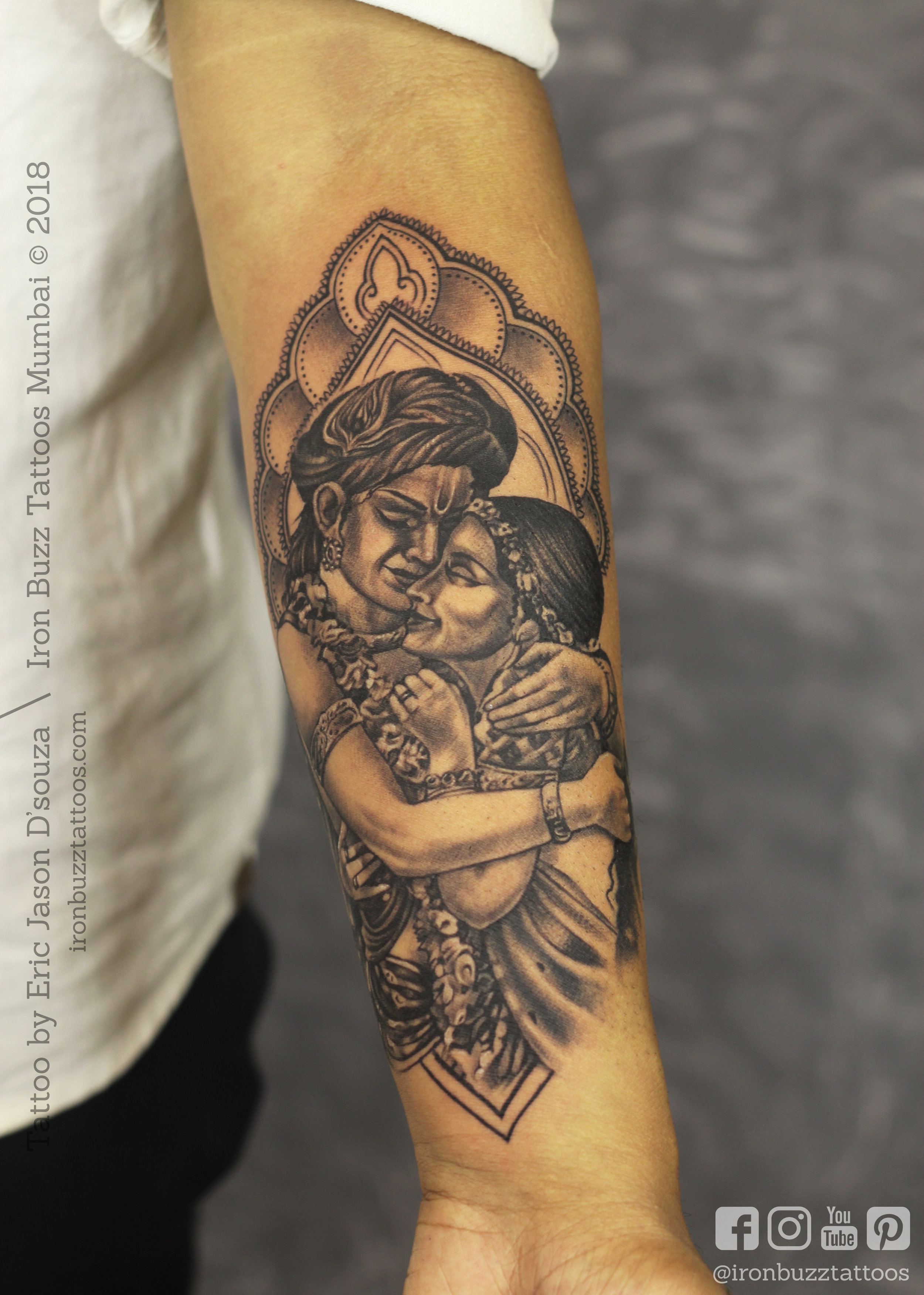 The Canvas Arts 3D Temporary Tattoo Waterproof for Men and Women Wrist Arm  Hand Krishna 21 X 15 cm  Amazonin Beauty