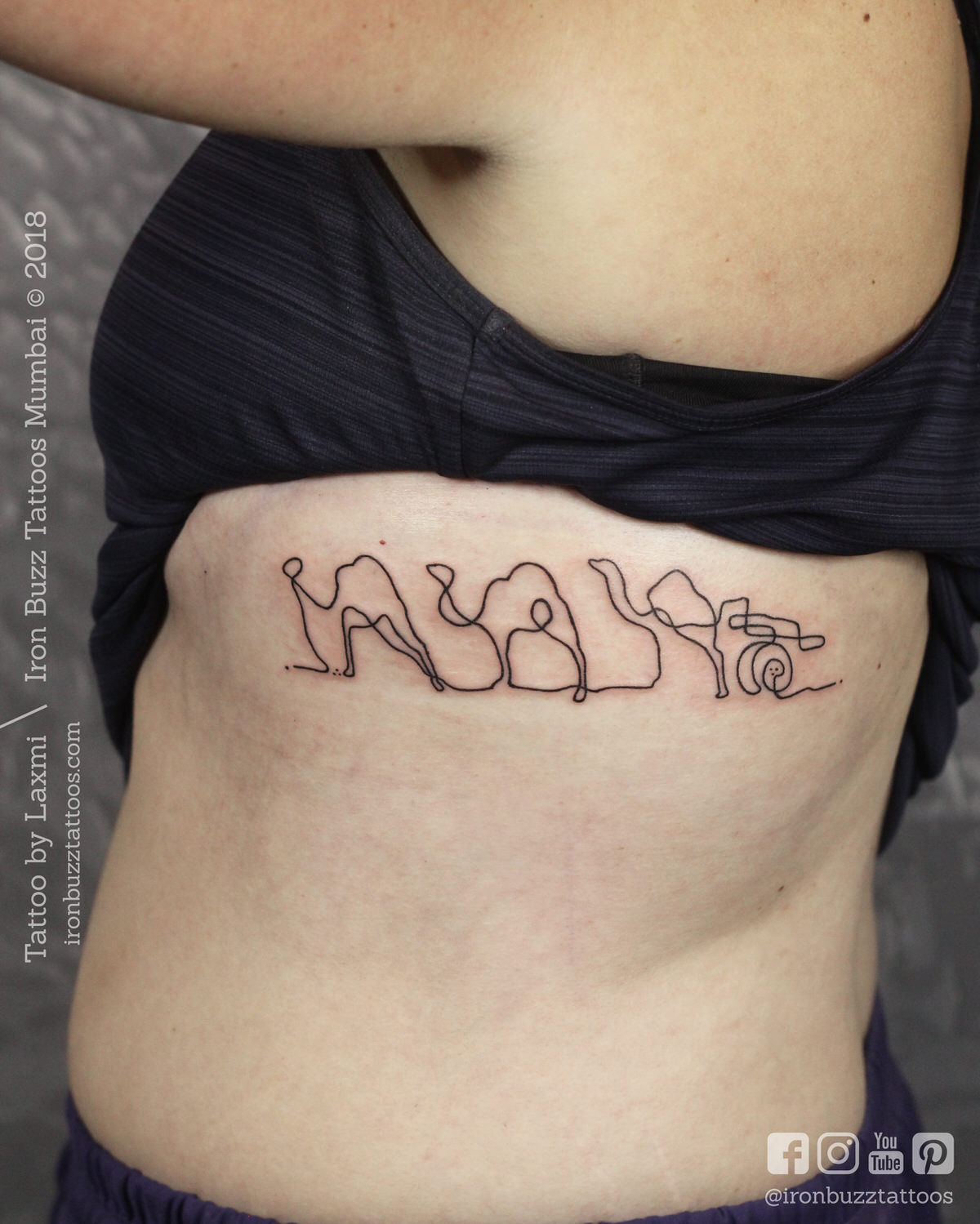 pavi name tattoo for women in  Vyuooha Tattoo Studio  Facebook
