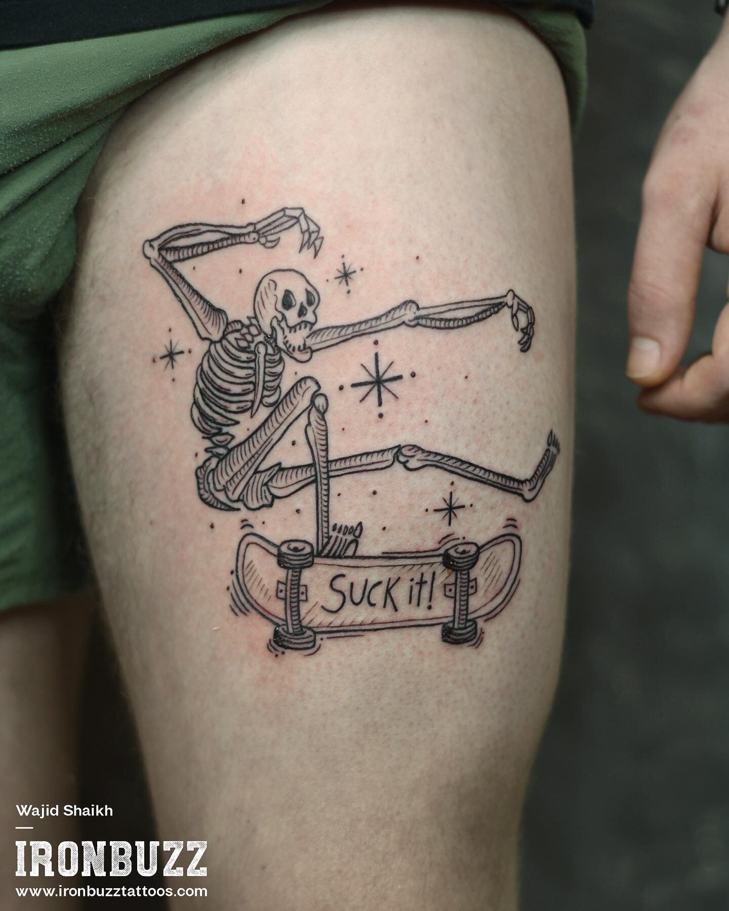 Share 75 skeleton skateboarding tattoo best  ineteachers