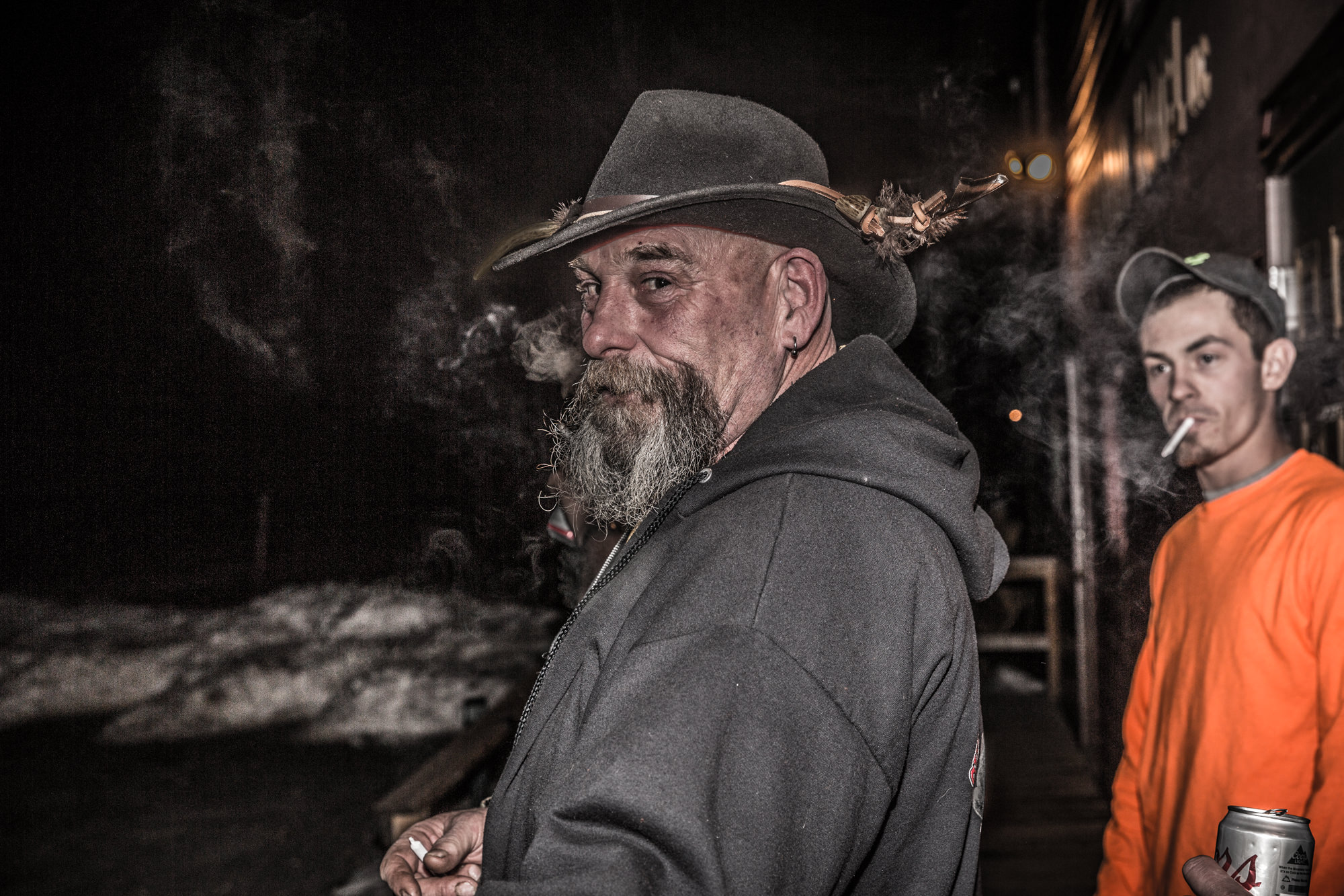men smoking cigarette portrait Walter Sheehey Photography Watertown, NY