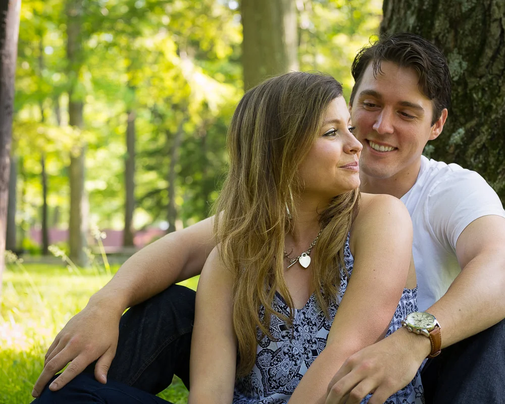 summertime cute engaged couple Walter Sheehey Photography Watertown, NY