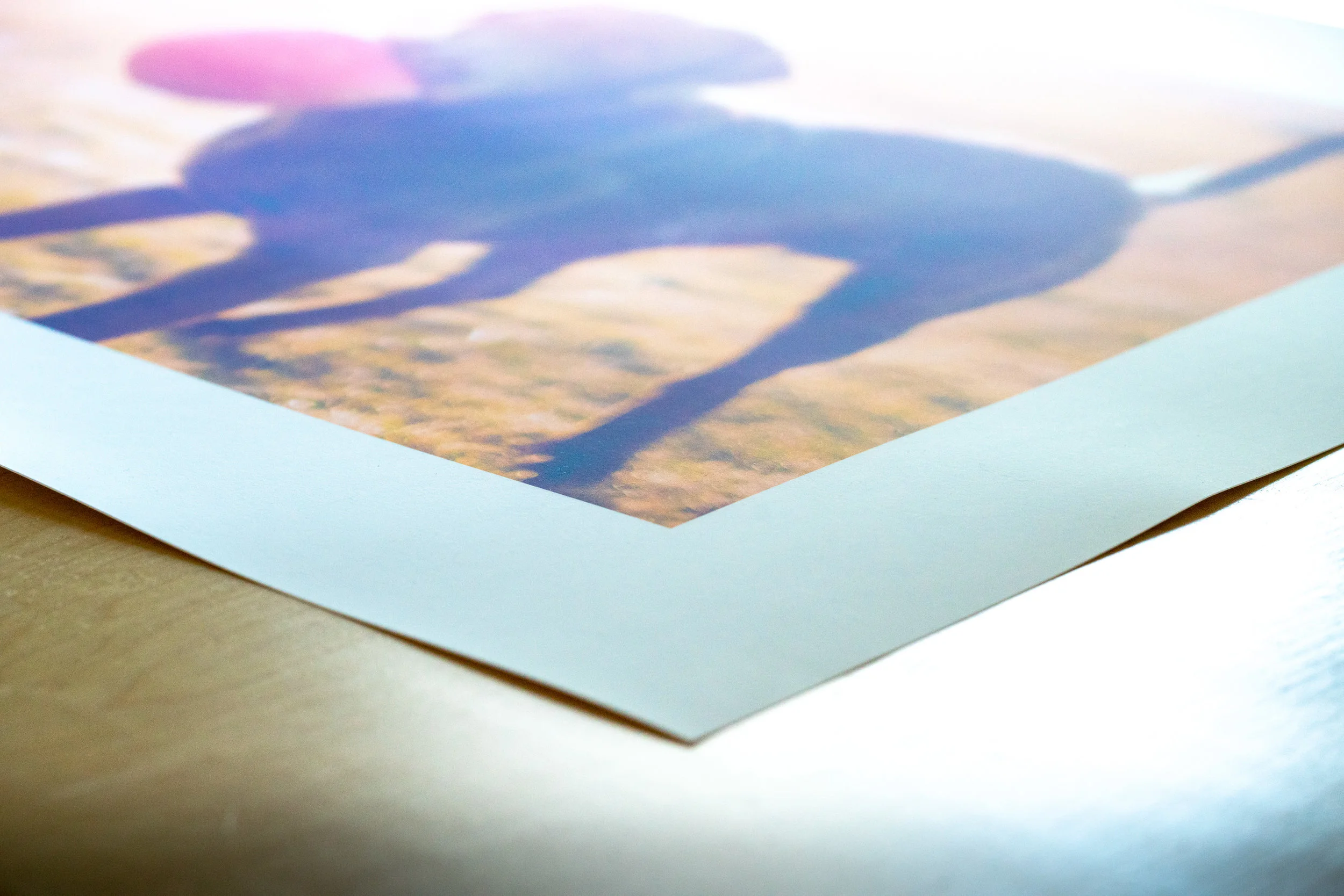 The paper is heavy-weight. 300 grams per square meter to be exact.