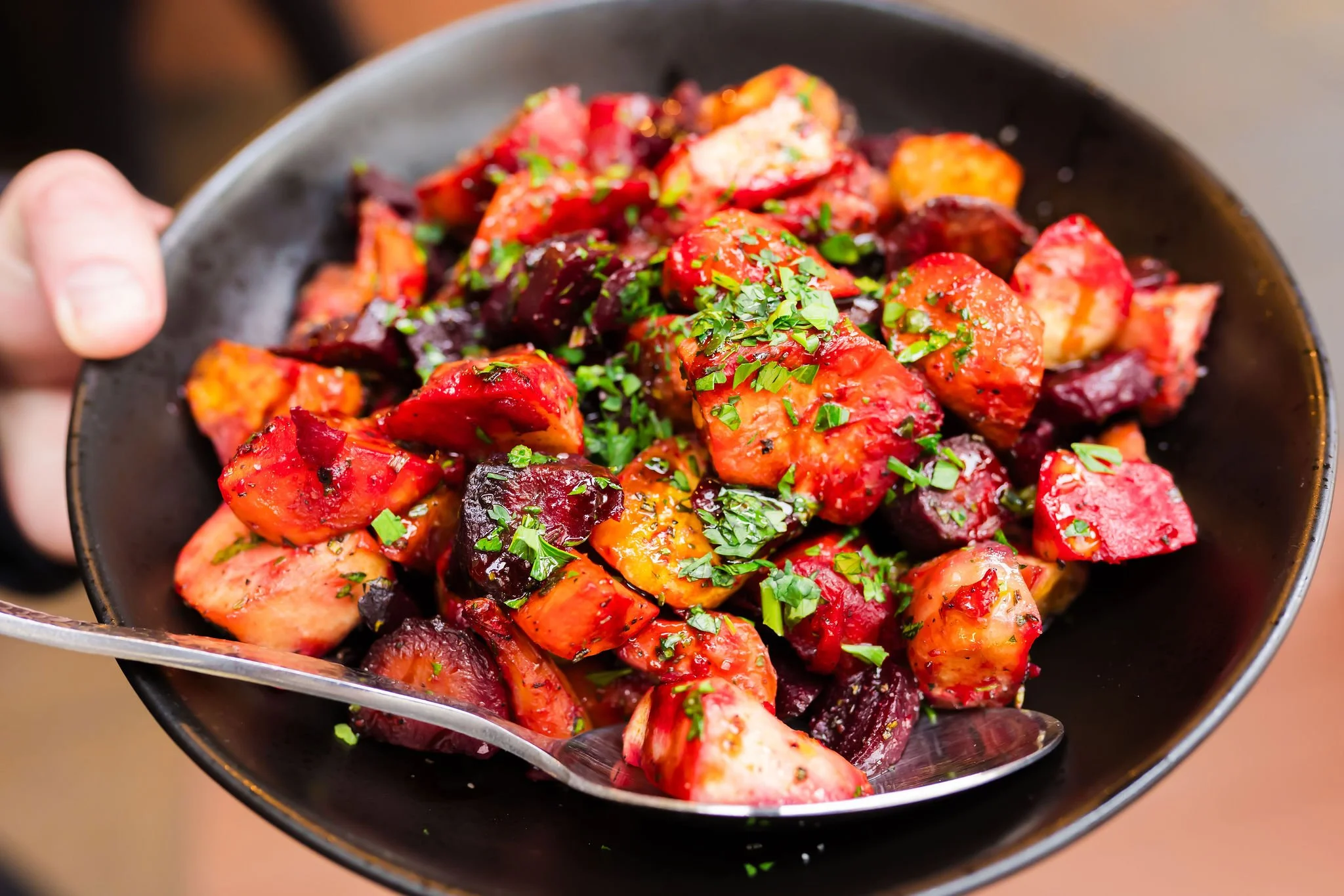 Seasonal roasted vegetables