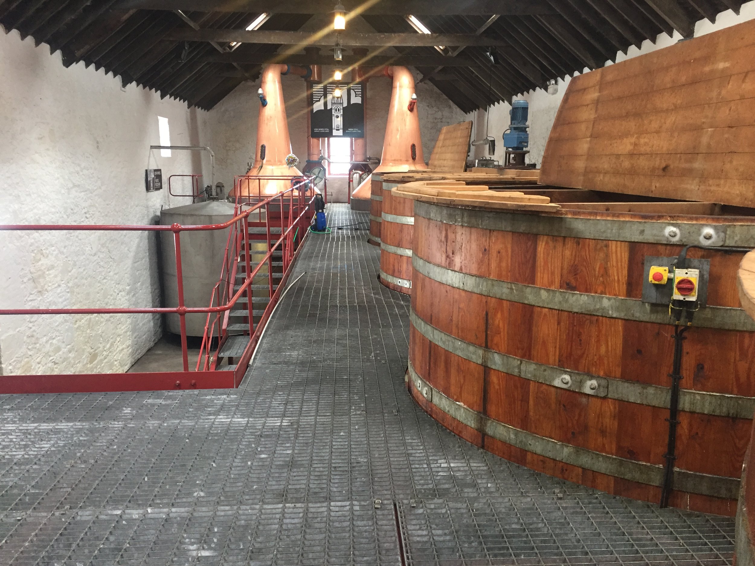 Inside Glengyle  Distillery