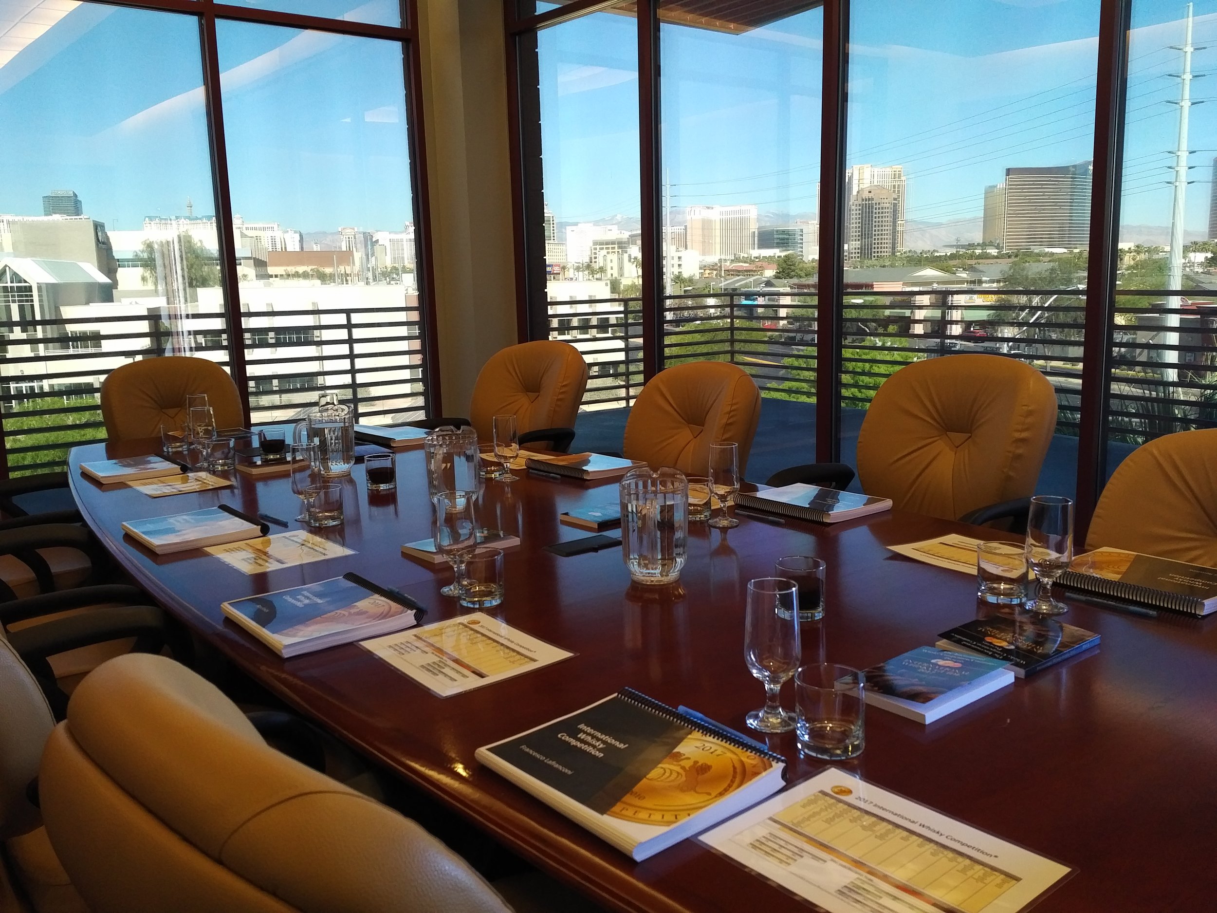 The tasting boardroom