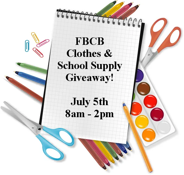 Clothes and School Supply Giveaway