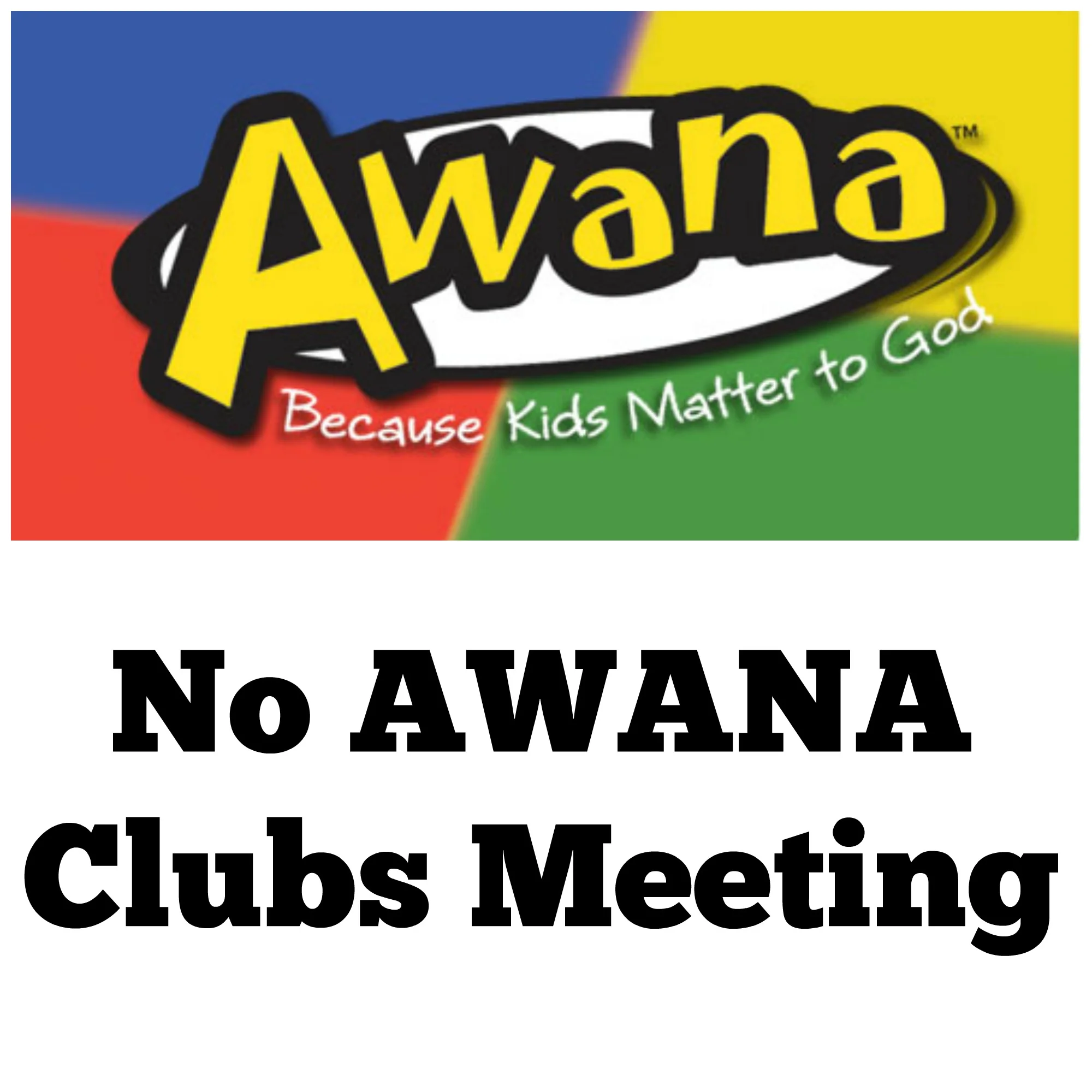 No AWANA Clubs