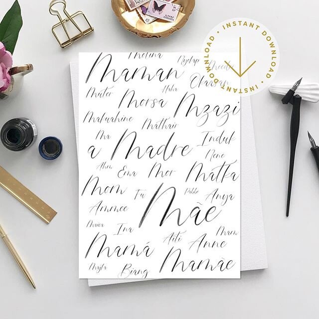 Mother&rsquo;s Day is May 10th! Celebrate the mother figure in your life by sending her a sweet card. On sale now, click the link in bio to purchase in my Etsy shop. 💕