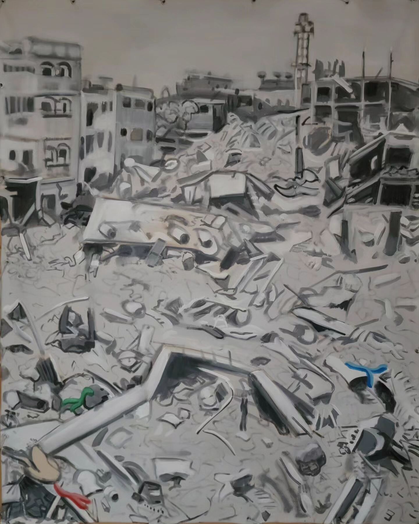 Here are the last two in my &quot;History of the Jews&quot; series: &quot;Rubble&quot; and &quot;Intifada.&quot; For some reason, IG wouldn't let me put the other four paintings in this post, but you can see them in earlier posts, including: &quot;Zi