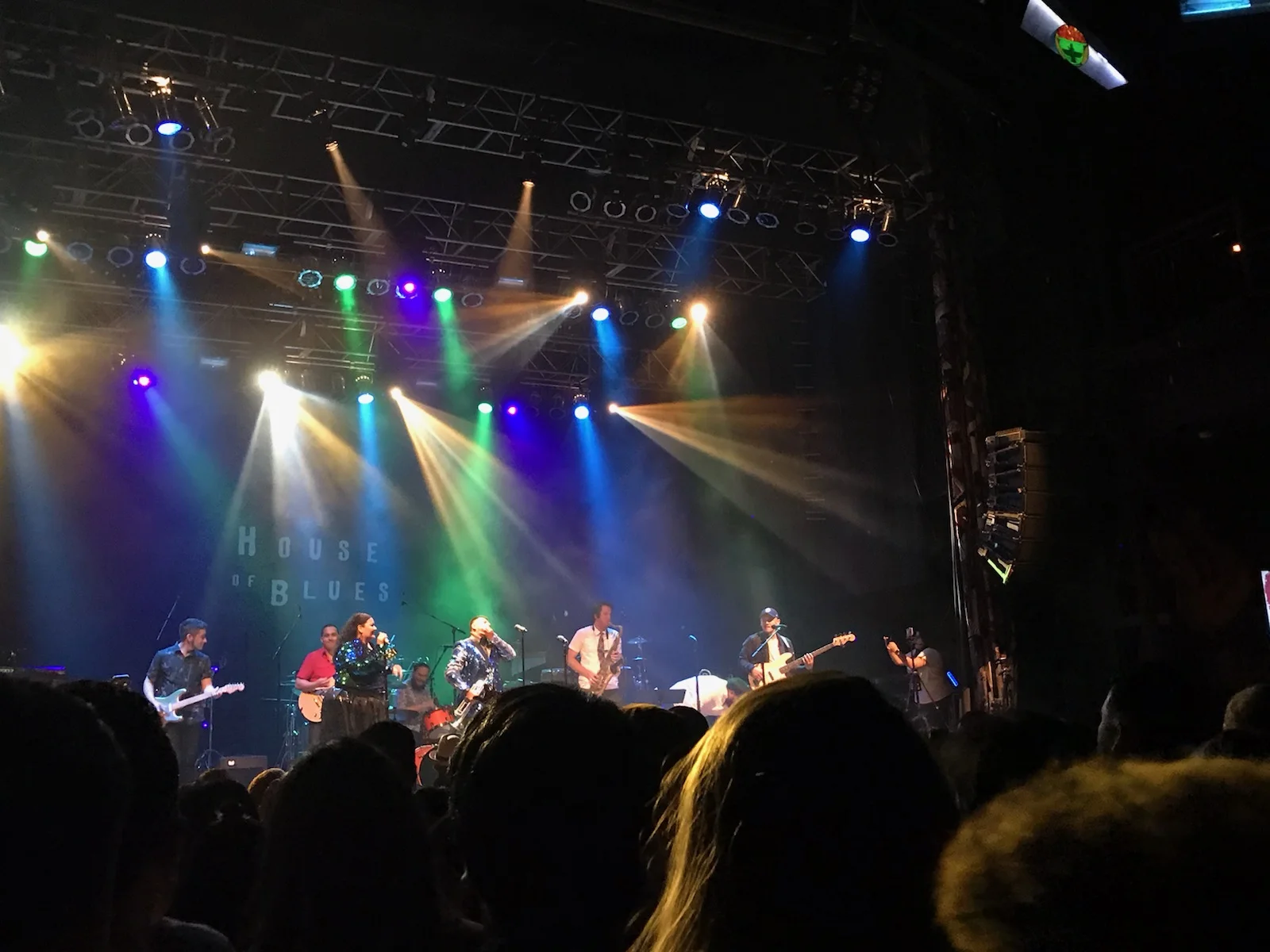 At The House of Blues with Los Guerreros de la Musica.