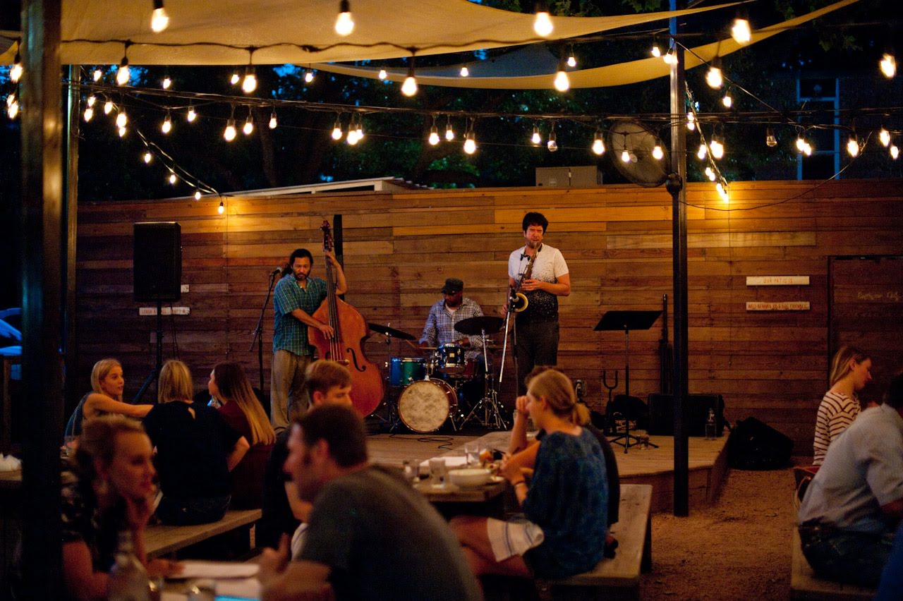 At Presidio Restaurant with the Seth White Nostalgia Jazz Trio.