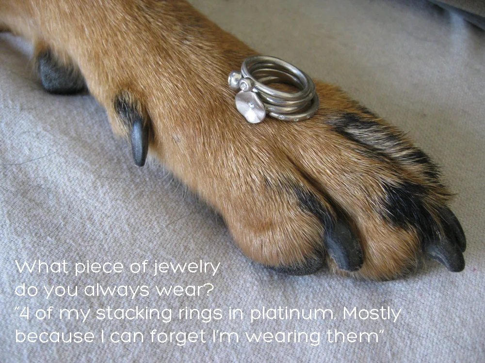 (June’s modeling Michele’s rings)