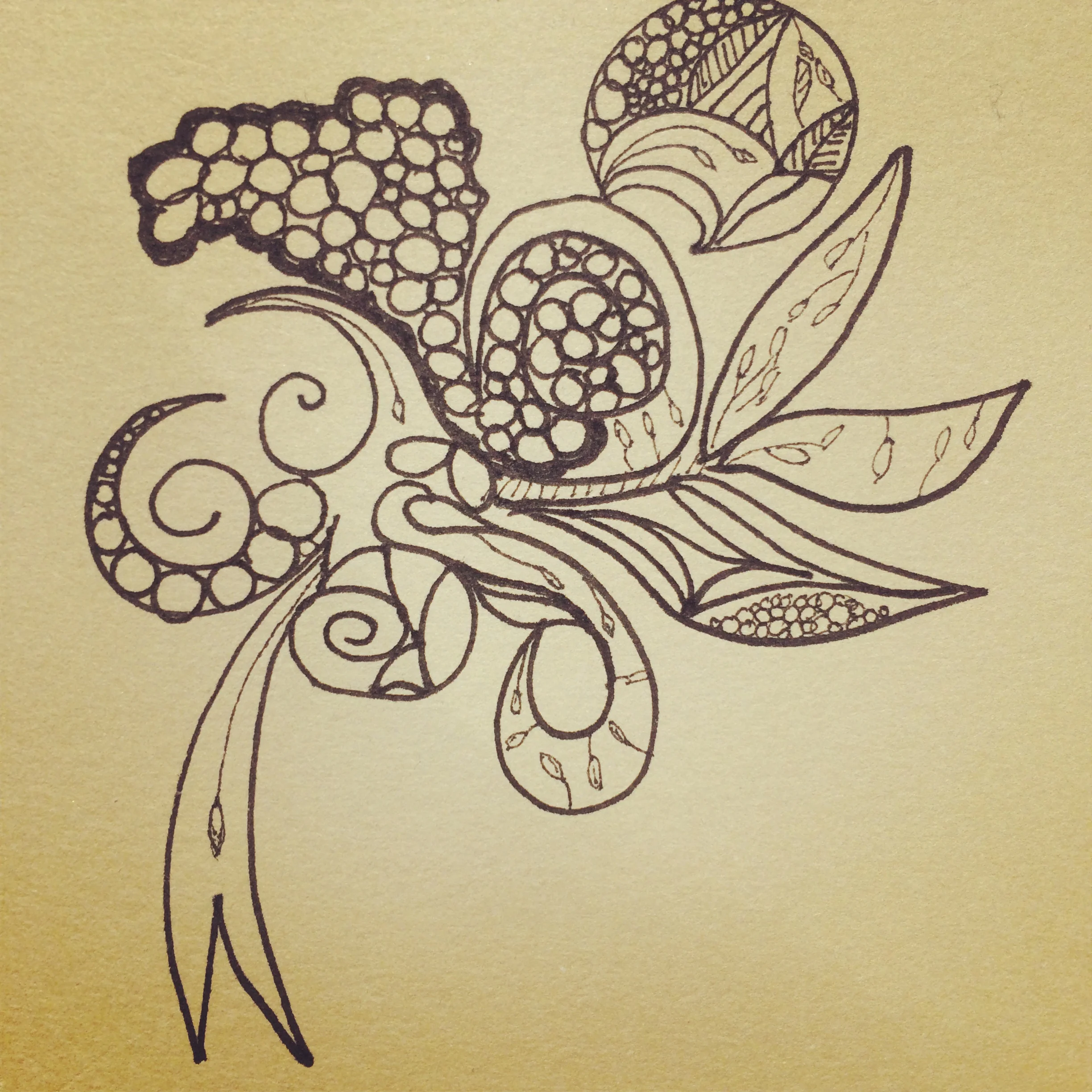 Lunch Drawing #11  (joy/growth)