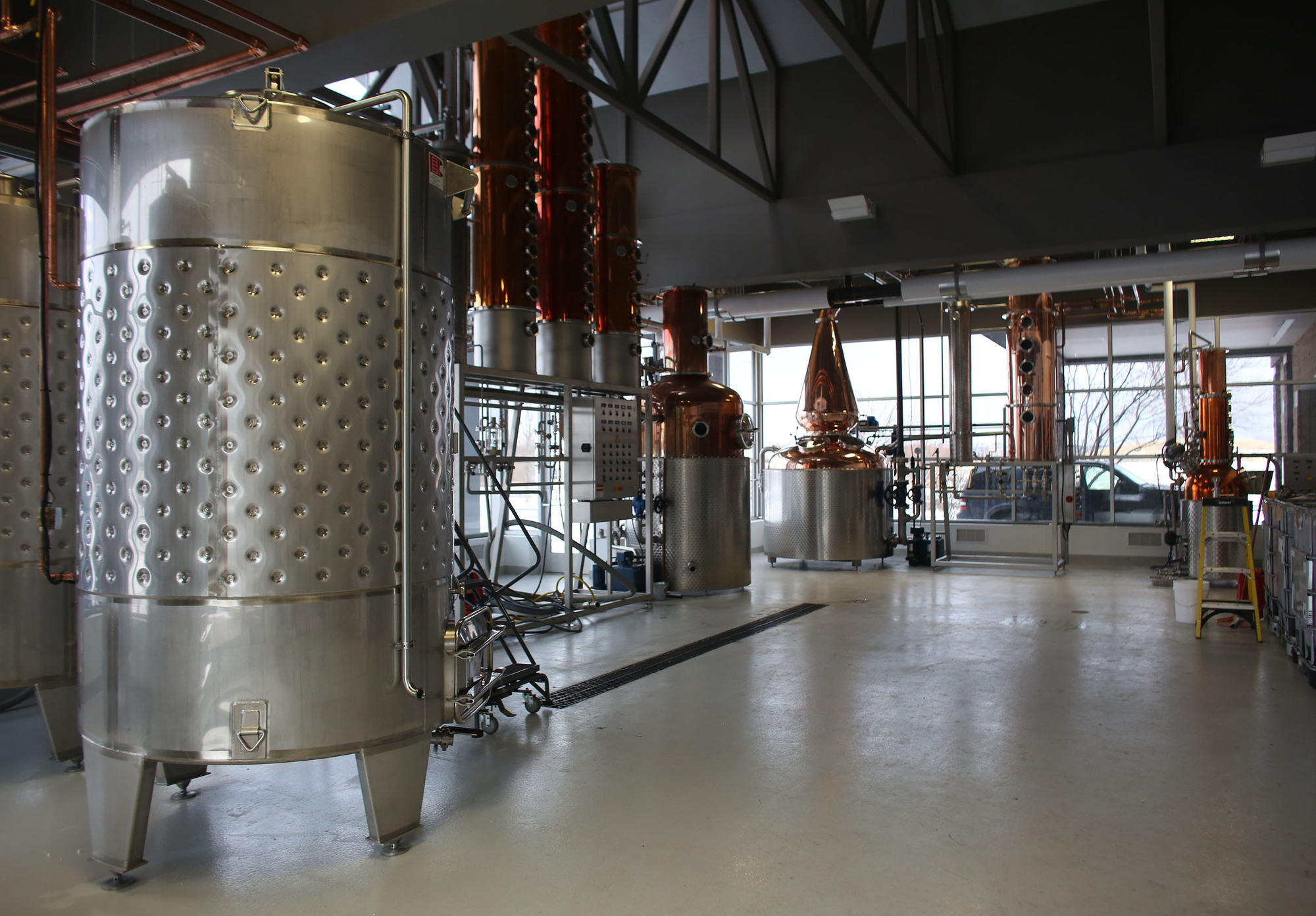 The distillery at J. Carver has already shipped its first bottles of gin and vodka to stores in October.