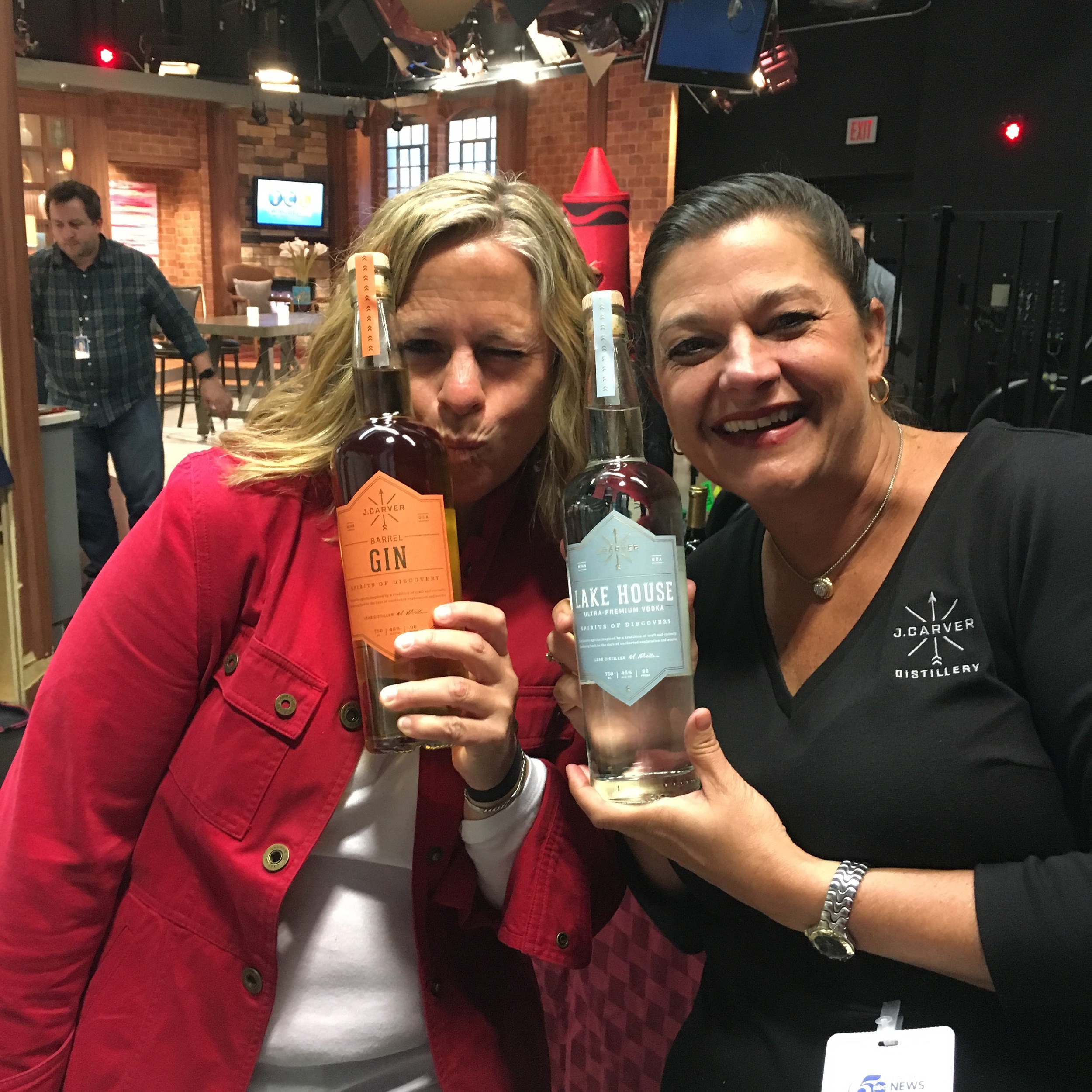 Stephanie March and Gina Holman in the studio at Twin Cities Live