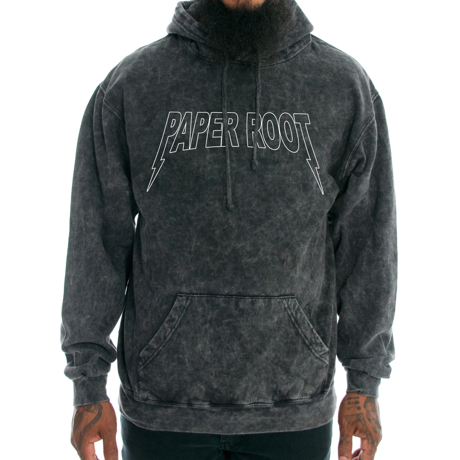 The Tour Acid Wash Hoodie — PAPER ROOT