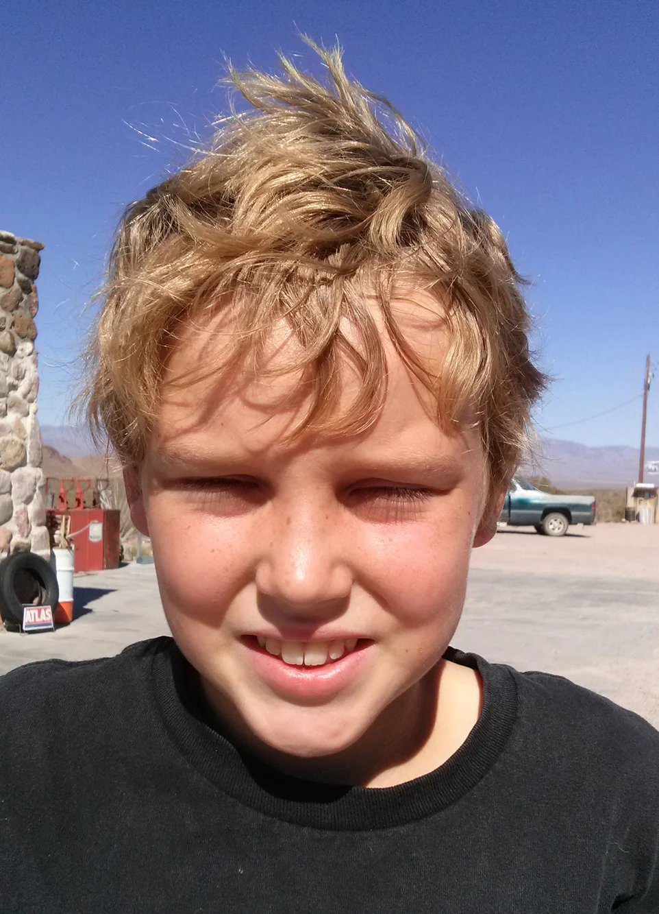 Kingman, AZ. Cool Springs gas station. June 13, 2014. 5:03PM