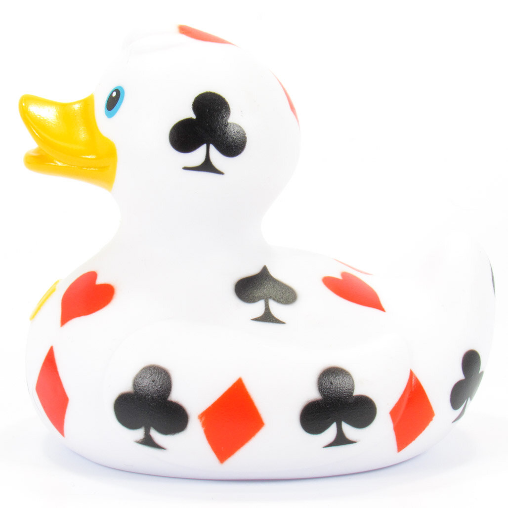 Luxury Poker Duck Badeente Quietscheente Quietscheentchen Bud Ducks 