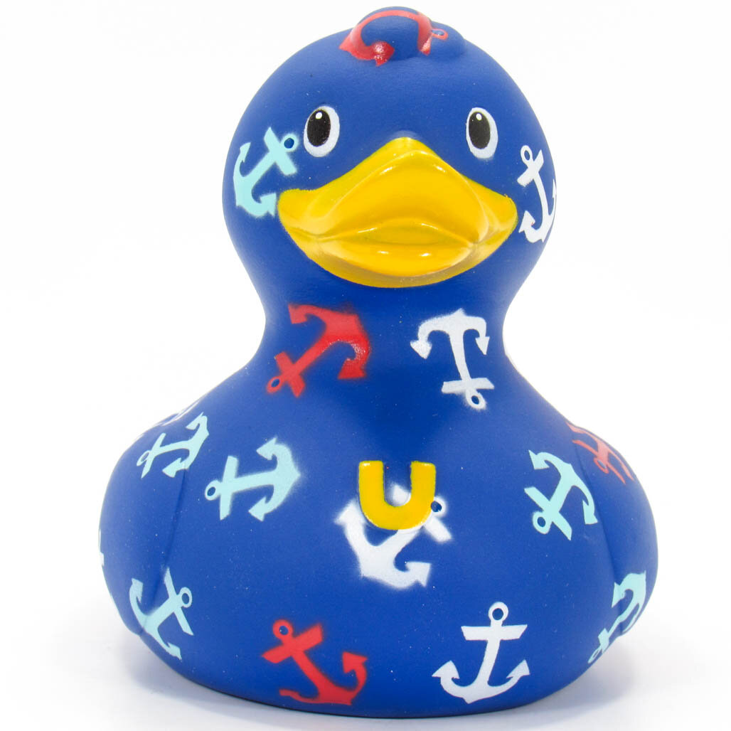 Luxury Mini Ahoy Bud Duck Badeente Quietscheentchen Quietscheente Gummiente Ente 