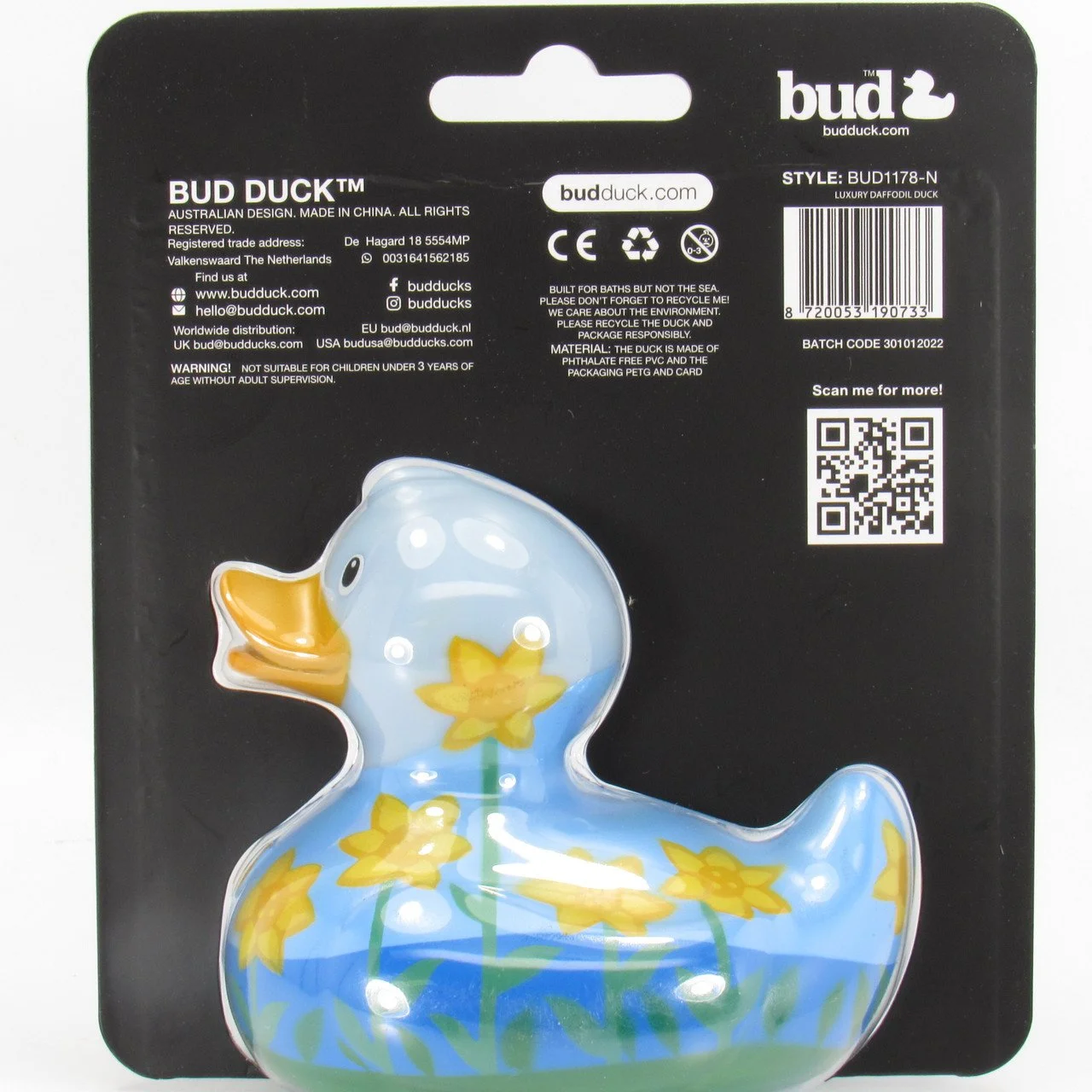 BUD1178-N DAFFODIL-Spring-Easter-Rubber-Duck-BudDuck-1.jpg